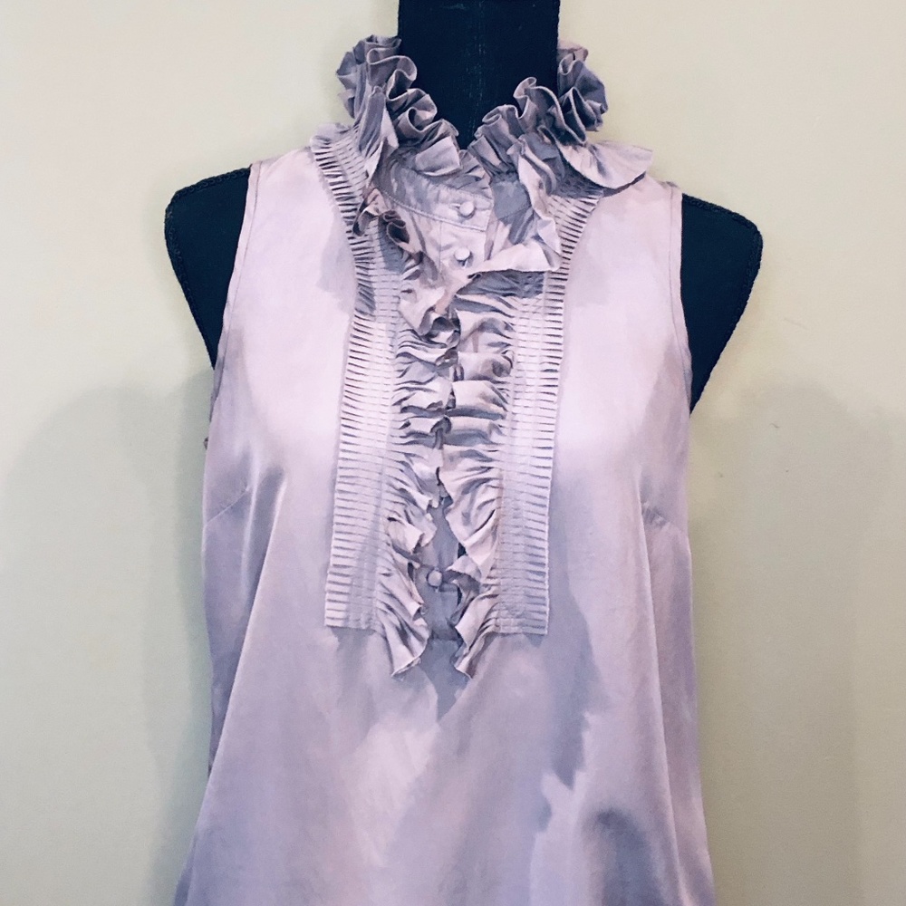 Gray silk J Crew Blouse size 4